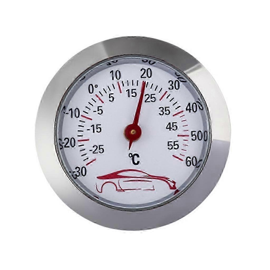 Round Temperature Testing Gauge -30 to 60 Mini Car Thermometer High Accuracy
