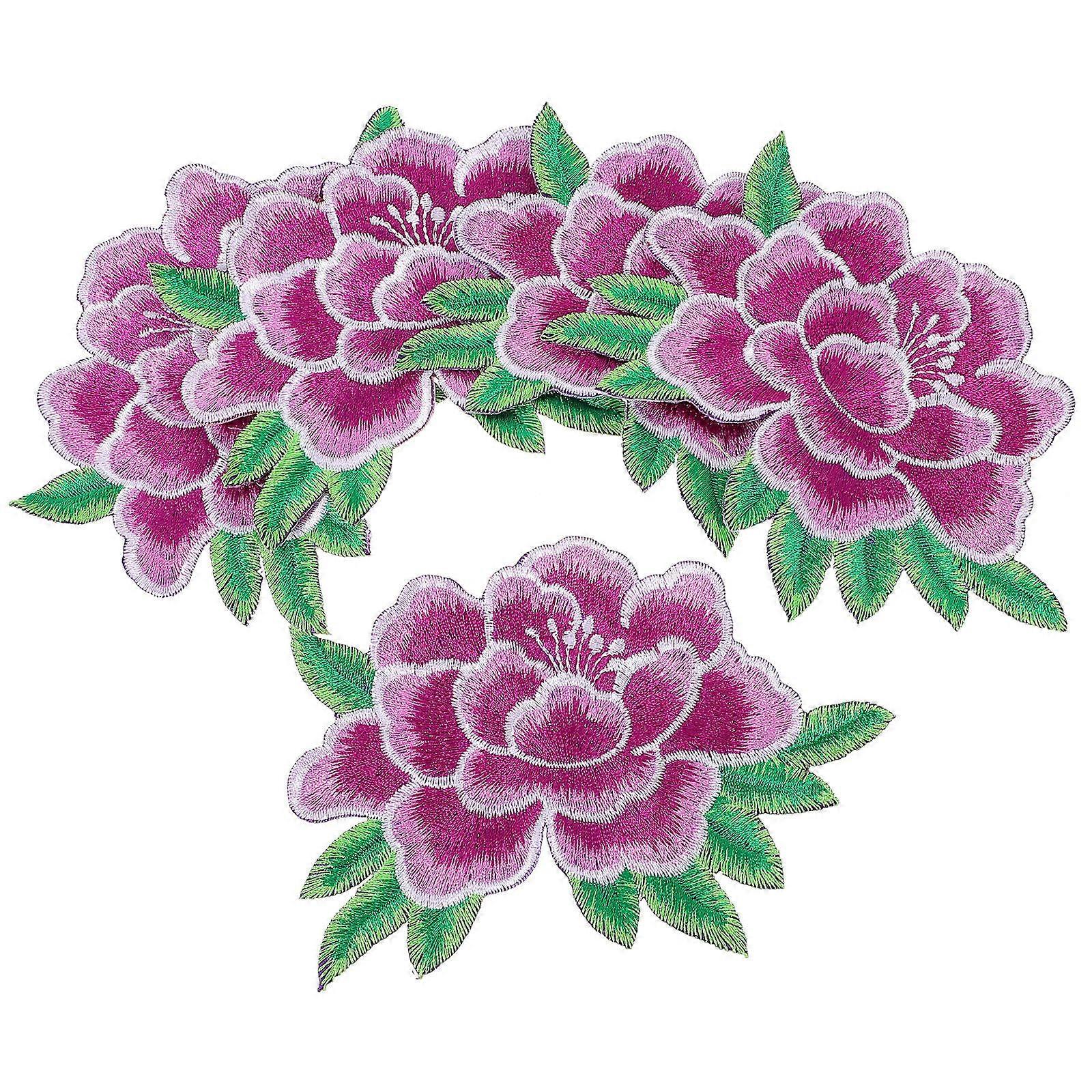 Iron On Patches For Clothing Embroidered Applique Patches Bags Accessories 13X8.8cm 5Pack