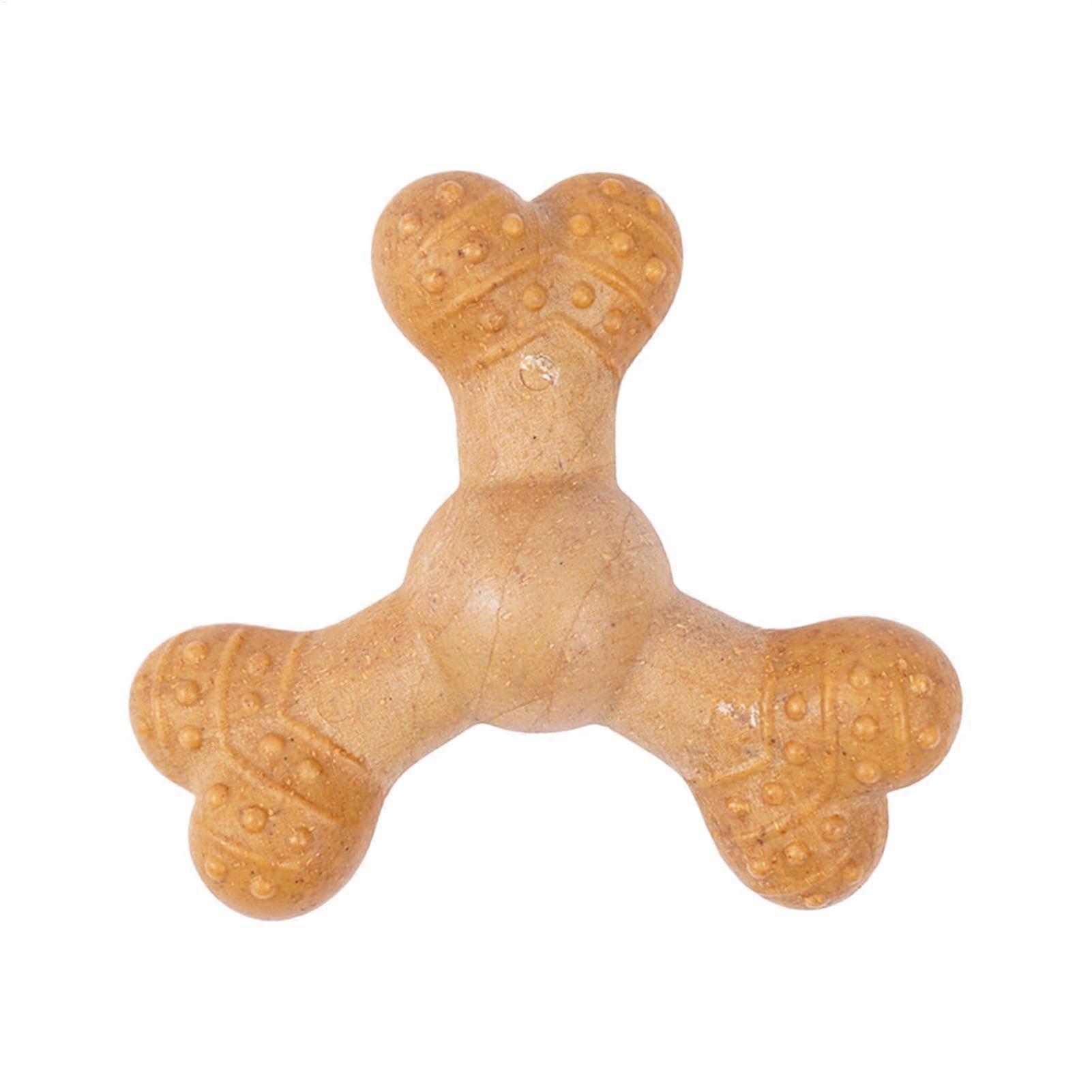Dog Toys for Aggressive Chewers - Durable Wooden Bread Knot Teething Toys for Small, Medium & Large Dogs, Bite-Resistant Design