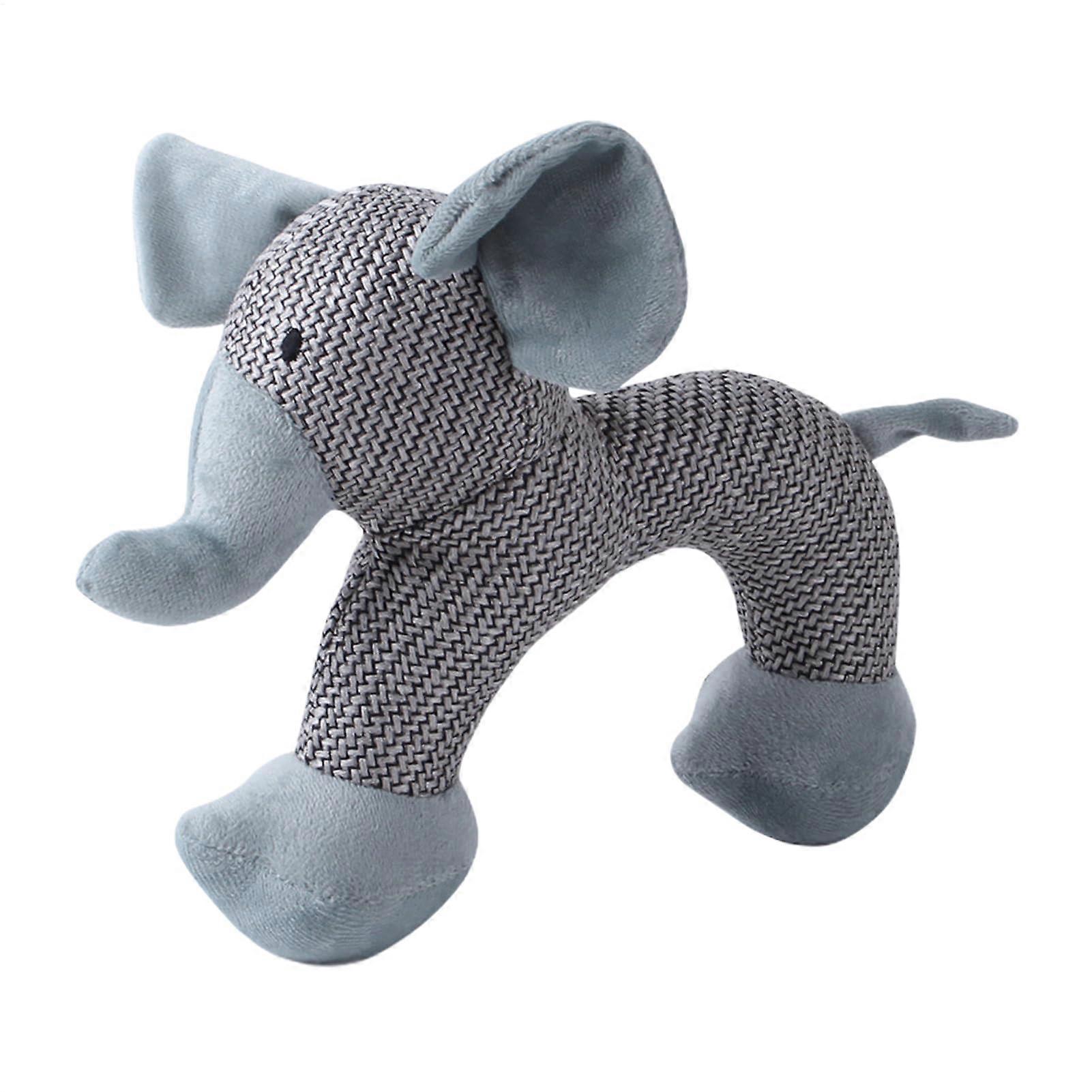 Plush Toy Chew Resistant Squeaky Dog Toy Elephant | 30x5x20 cm | Interactive Plush Dog Toy for All Breeds