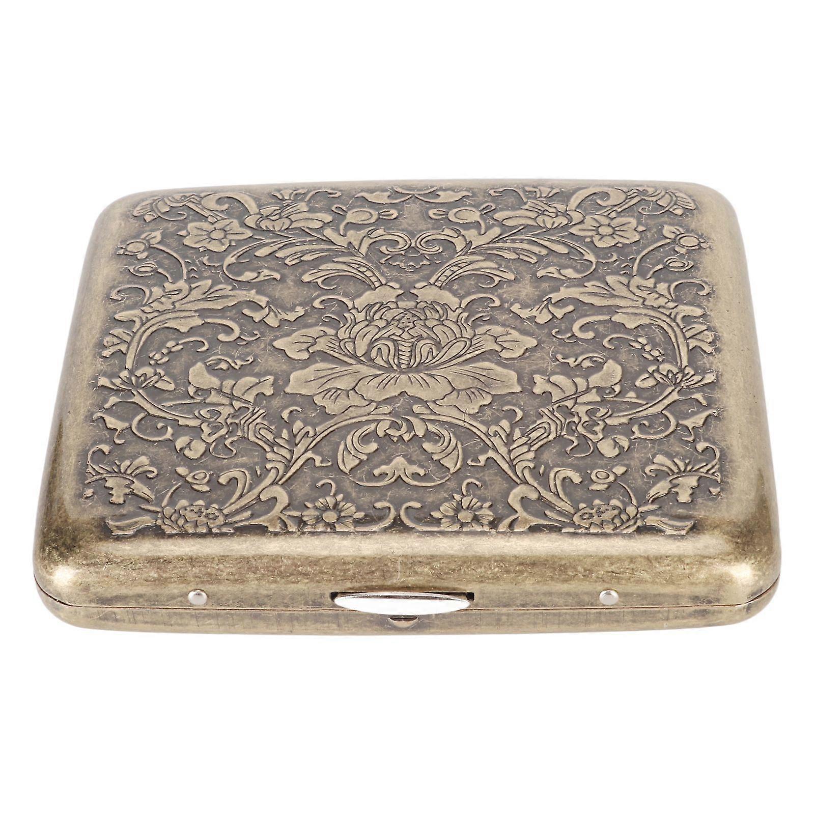 2025 Latest Model  Metal Cigarette Case Box Retro Double Sided Spring Clip