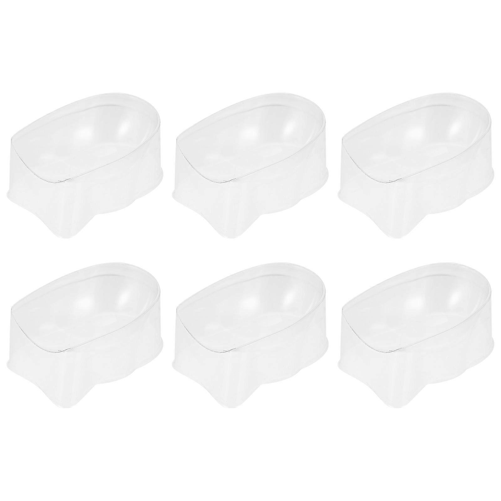 Dip Powder Recycling Tray for Applying and Storing Loose Powder at Home White 6pcs