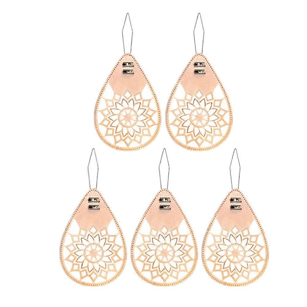 Household Threading Tool Copper Sewing Accessories Mandala Hollow-Out Design Threading 5Pcs