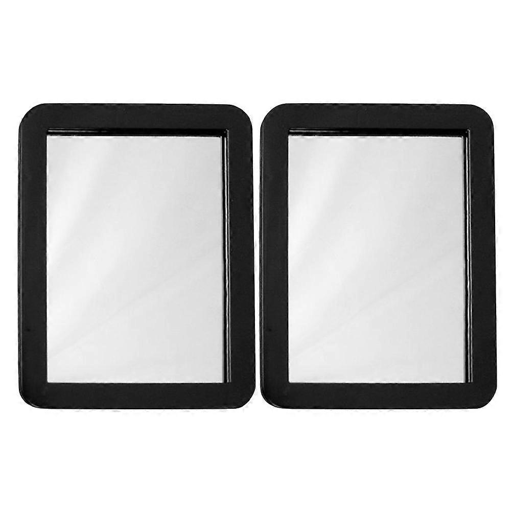 Makeup Mirror 2Pcs Black Shatterproof Magnetic Mirror for Makeup Use