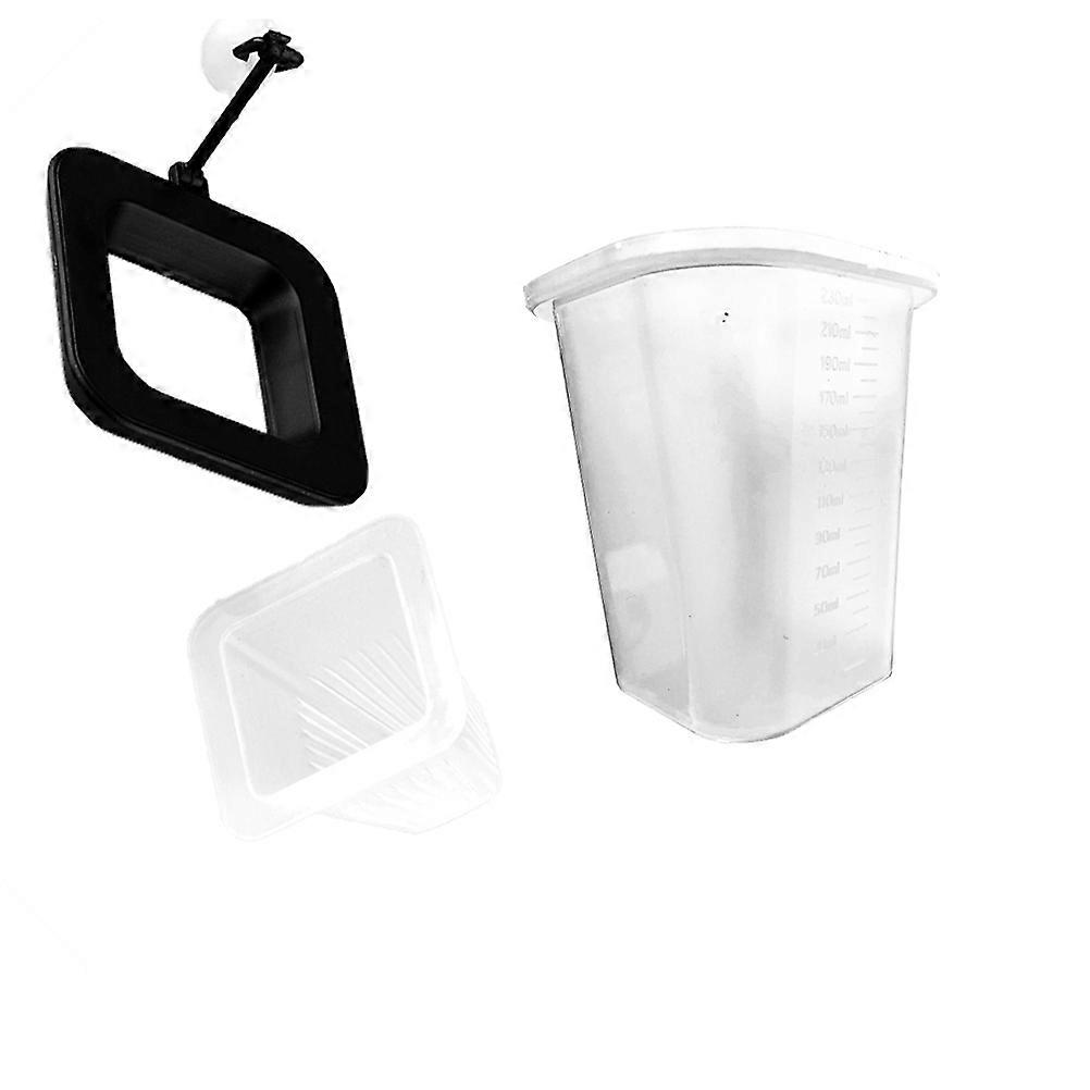 Fish Tank Feeding Circle Aquarium Fish Feeder Abs Material 9 x 9 x 6.3 Cm Fixing Fish Set