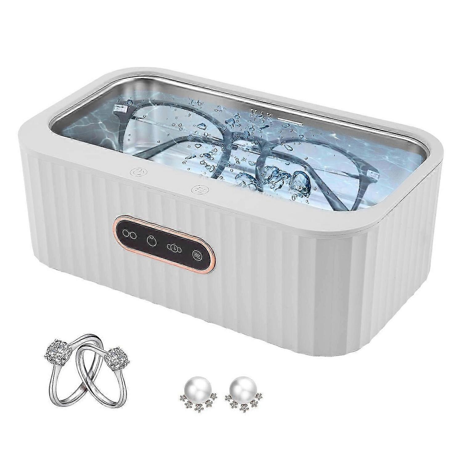 منظف بالموجات فوق الصوتية ، آلة تنظيف حلقة نظارات المجوهرات بالموجات فوق الصوتية للنظارات ، الفضة ، الخواتم ، R