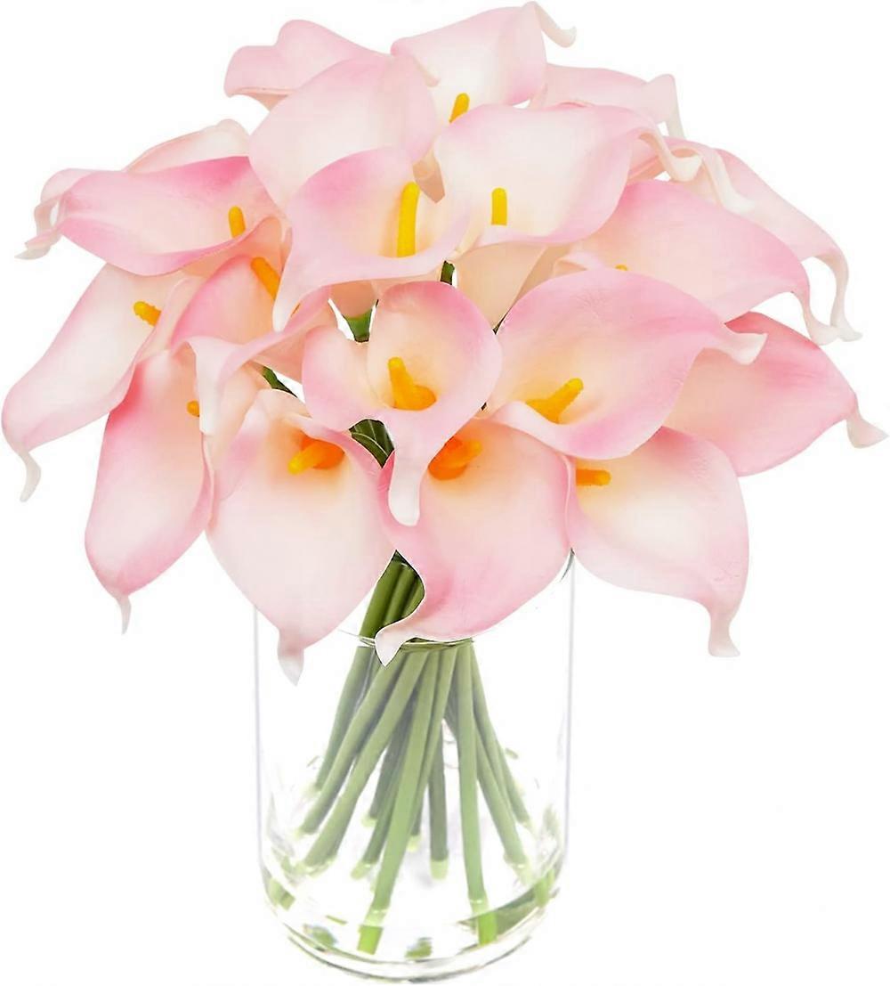 Artificial flowers, pink, 20 pcs.