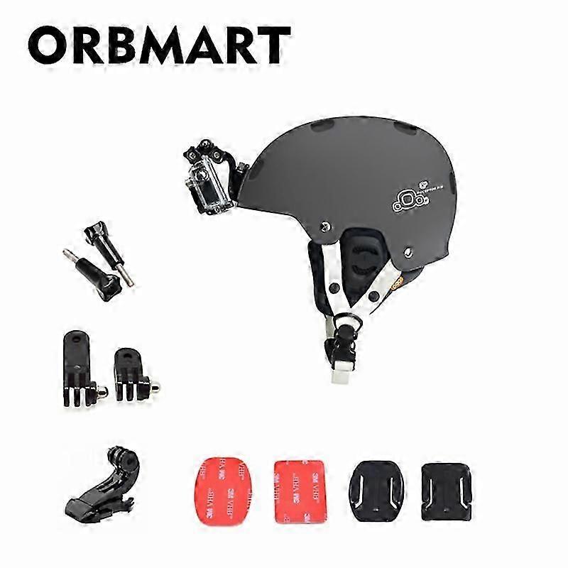 Helmet Front Mount Kit With Adjustment Curved Adhesive Mount J Buckle For Gopro Hero 4 3 Xiaomi Yi Sport Camera