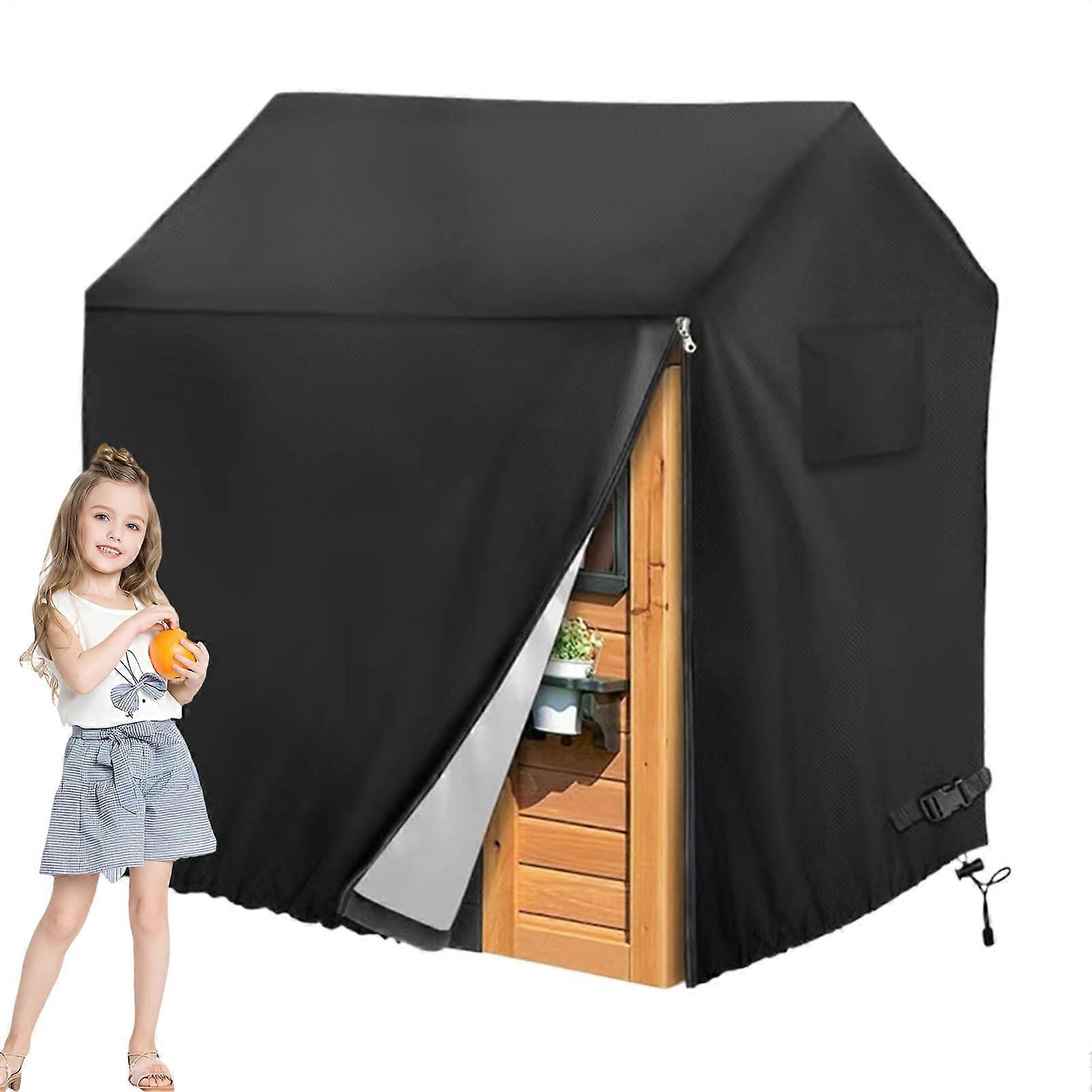Playhouse Cover for Outdoor Use, Waterproof and UV Resistant Backyard Gamehouse Protection, Durable Material, Fits Standard Sizes