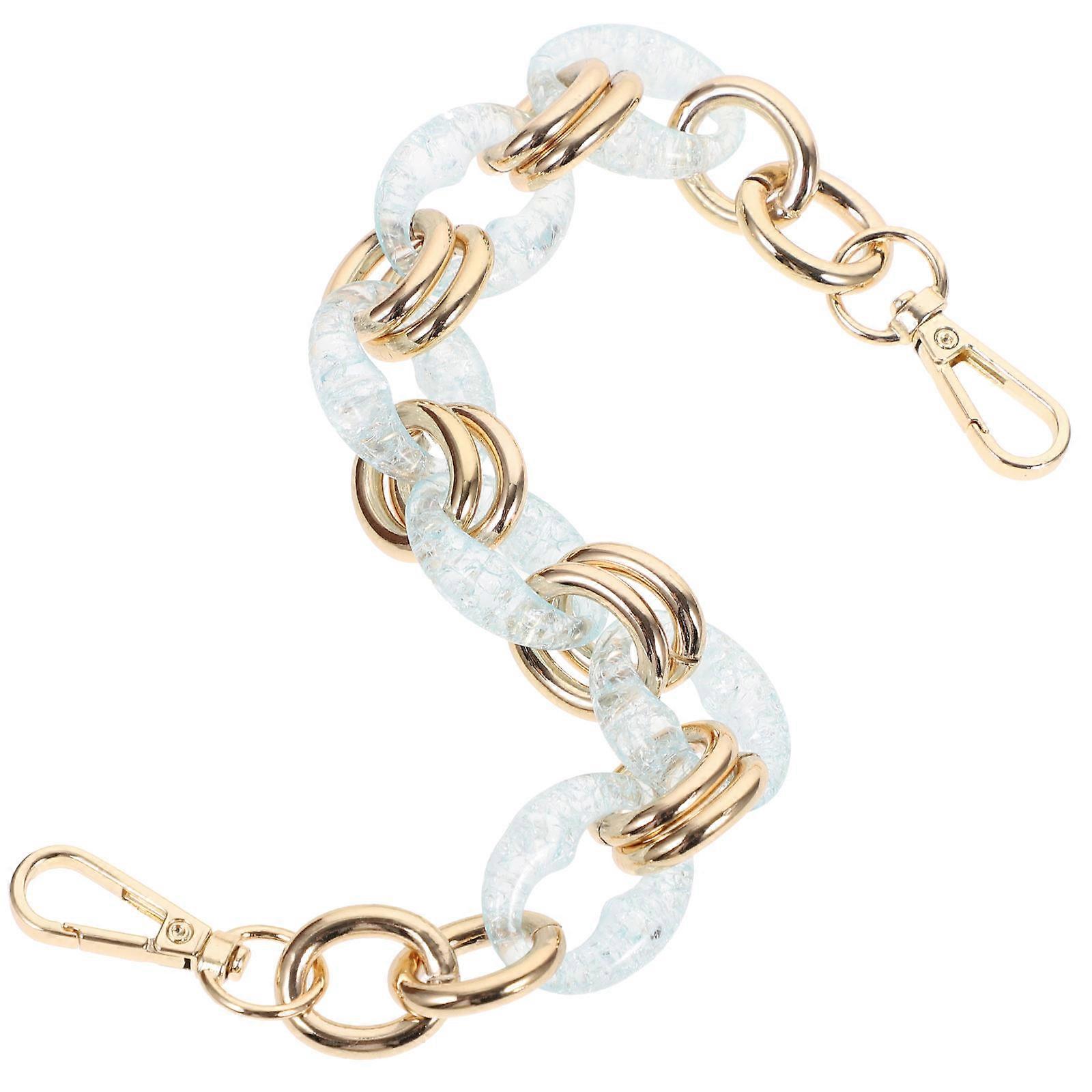 Chains For Purses And Handbags Vintage Style Rectangular Shape Acrylic Material Diy Project Everyday Use 1Pcs