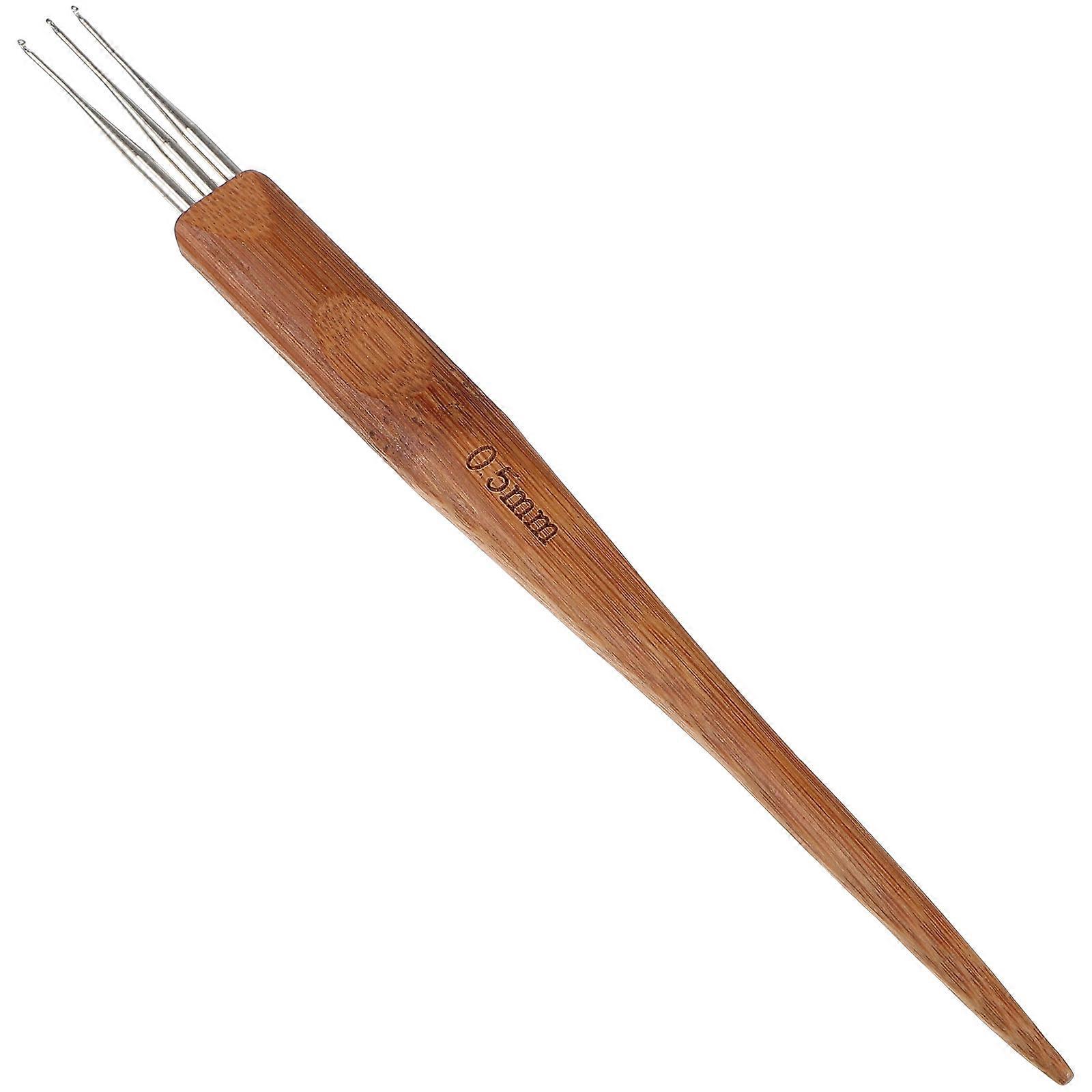 Dreadlocks Crochet Needles Crochet Hair Needle Knitting Light Brown Color 1Pack