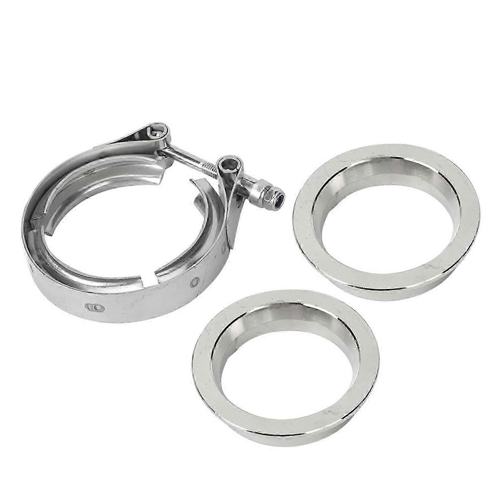 Stainless Steel V Band Clamp with Flange for Auto Exhaust Pipe(2.5inch-63mm )