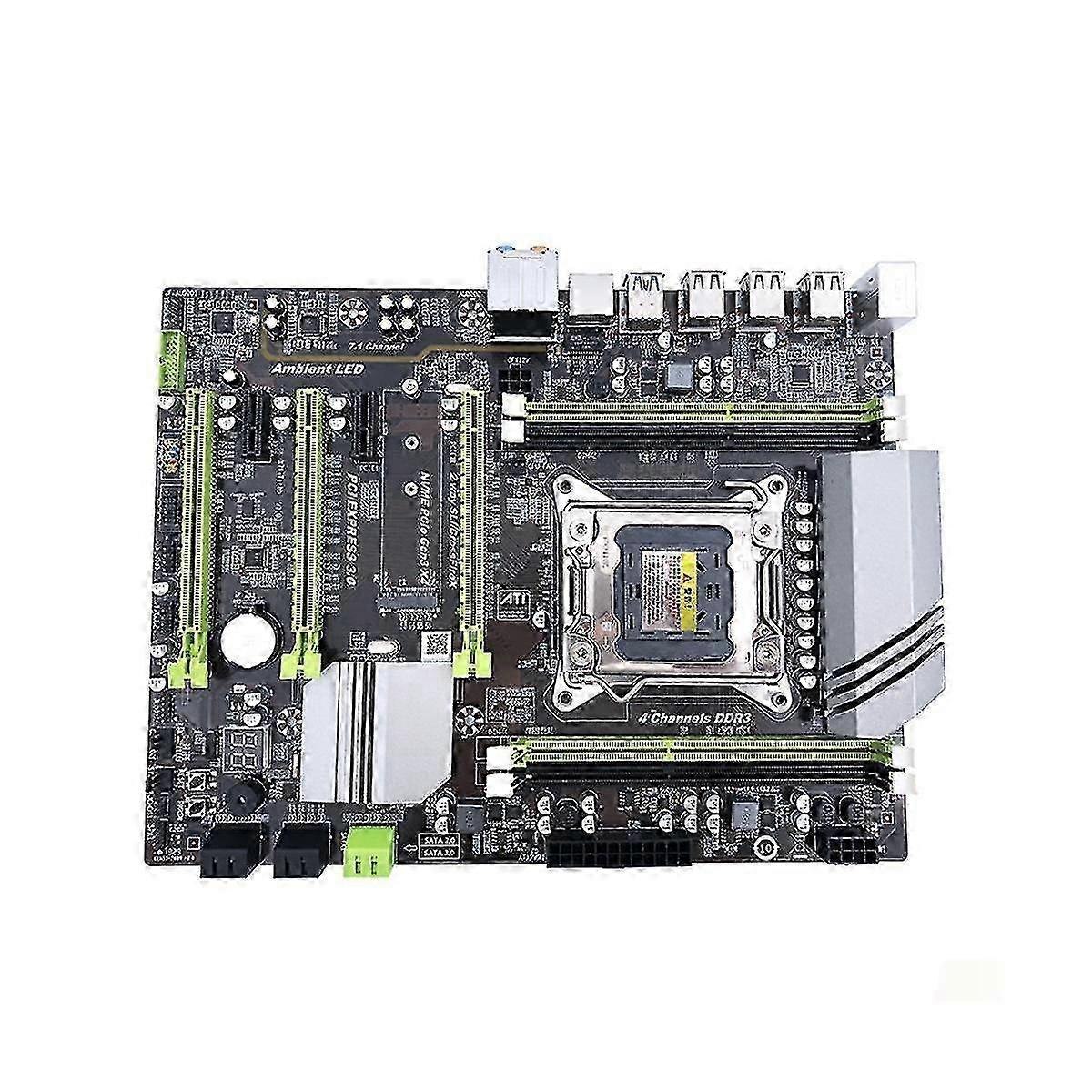 X79T LGA 2011 CPU Motherboard for Desktop PC - USB 3.0 & 4 DDR3 Slots - High-Performance Mainboard for Computer Upgrades