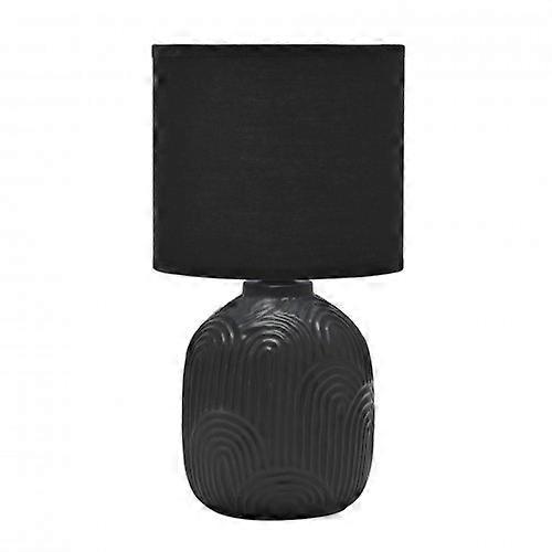 Hestia Black Arched Line Lamp - 34cm