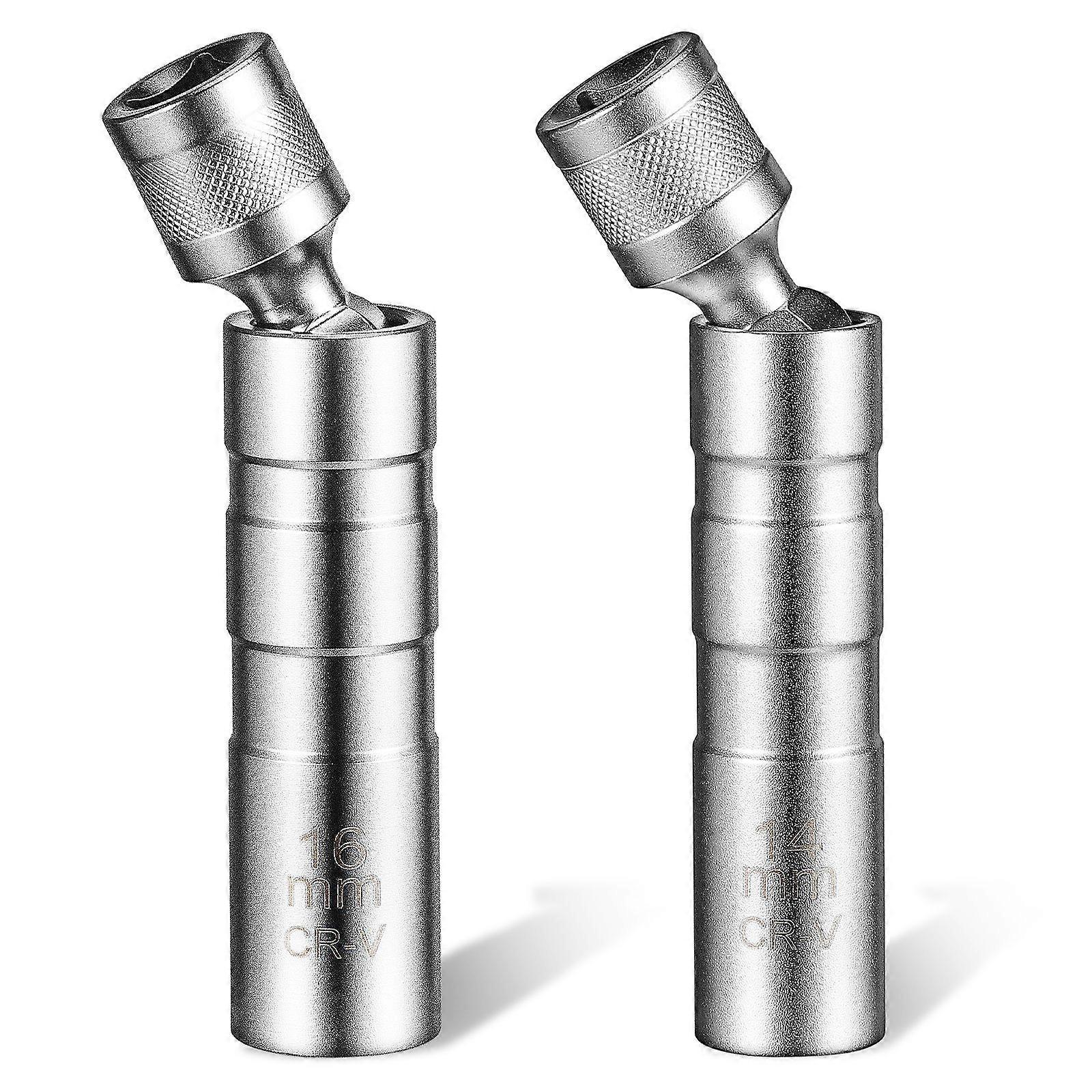 2 Pcs Spark Plug Sockets Magnetic Spark Plug Socket Steel Spark Plug Socket Car Spark Plug Accessory