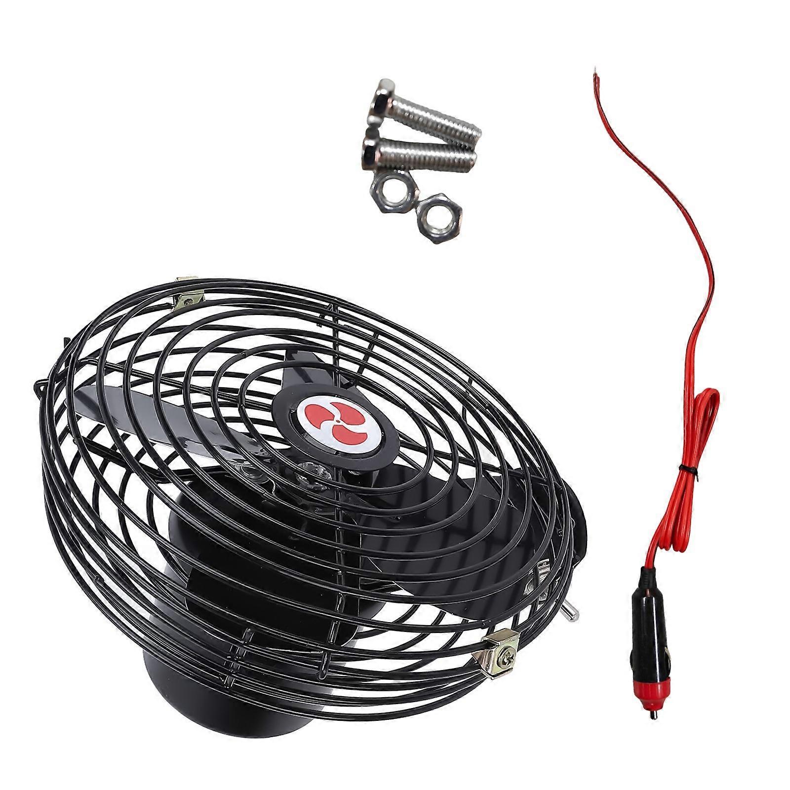 Réduction universelle du bruit Ventilateur de refroidissement automobile de 8 pouces Conception résistante à la chaleur pour SUV, berlines, camions, bus et utilisation marine multicolore