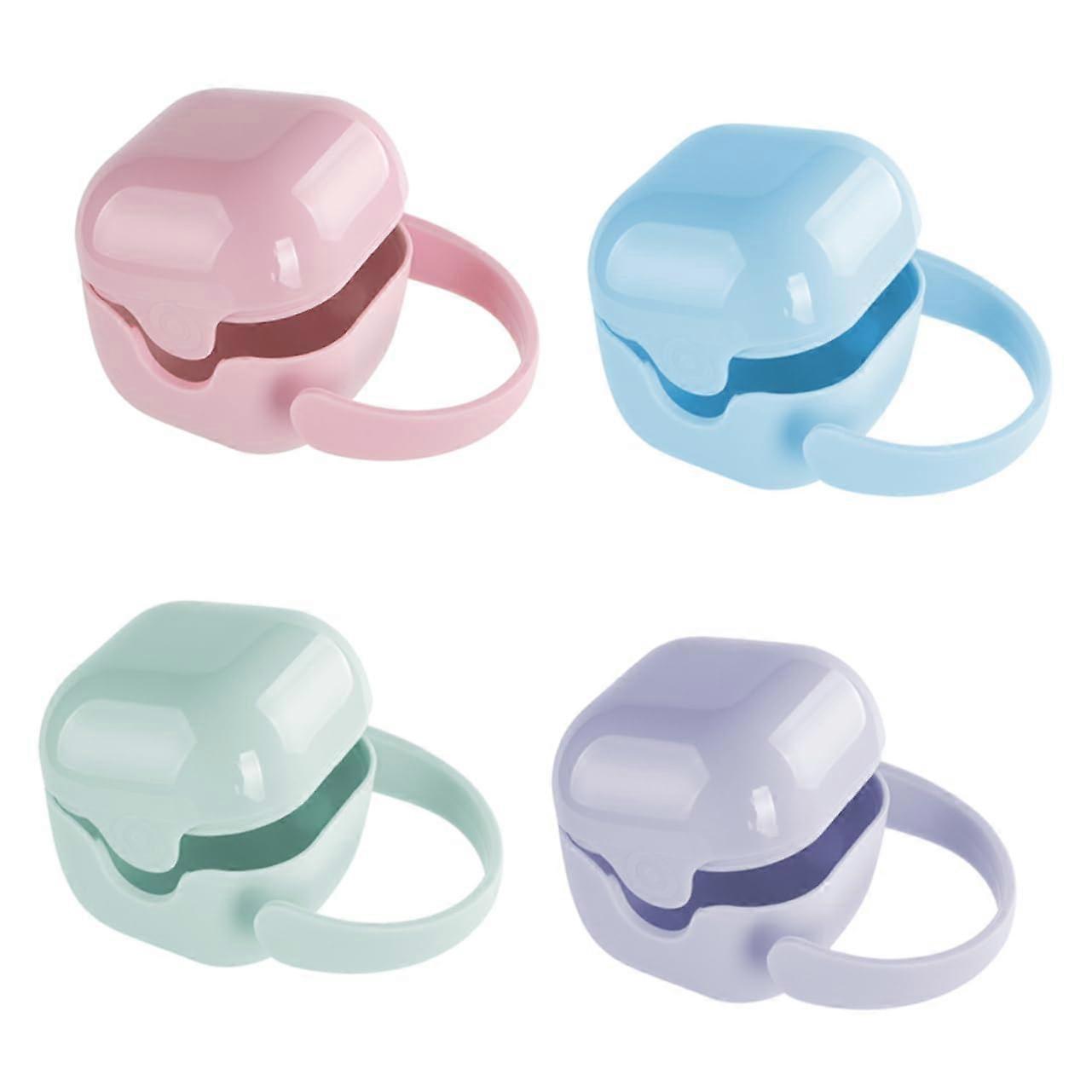 Dummy Boxes Pack of 4 Waterproof Storage for Dust Protection with Easy Attachment Dummy Holder for Travel Mixed Colors