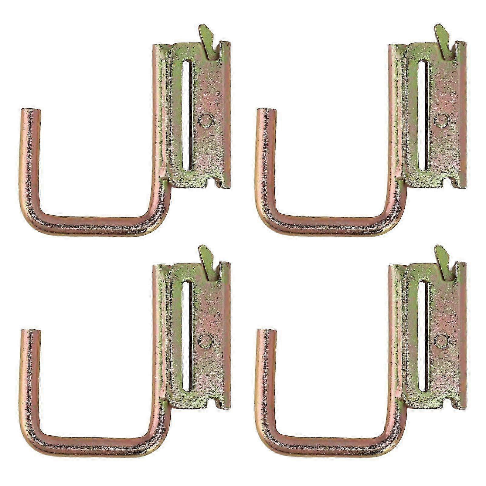 Set of 4 E Track Hooks with Maximum Load of 1200 Pounds - J Hook Accessories for RV, Marine, Bedroom & Pickup Truck Transport