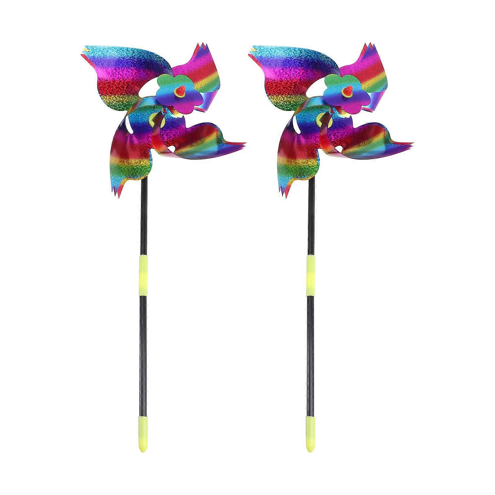 Colorful Outdoor Bird Windmill Decorations Durable & Easy to Assemble Educational Garden Props for Parties & Holidays