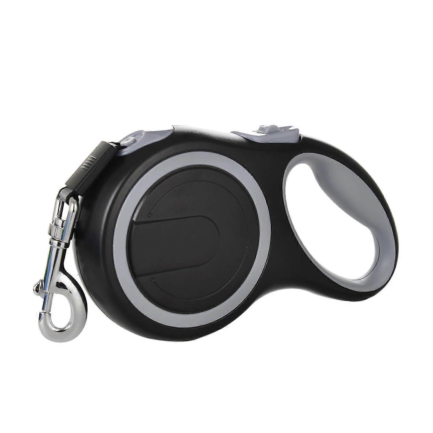 Flexible Retractable Dog Lead 5m for Small and Medium Dogs, Tangle-Free, Non-Slip Handle, Max 50 kg, Gray