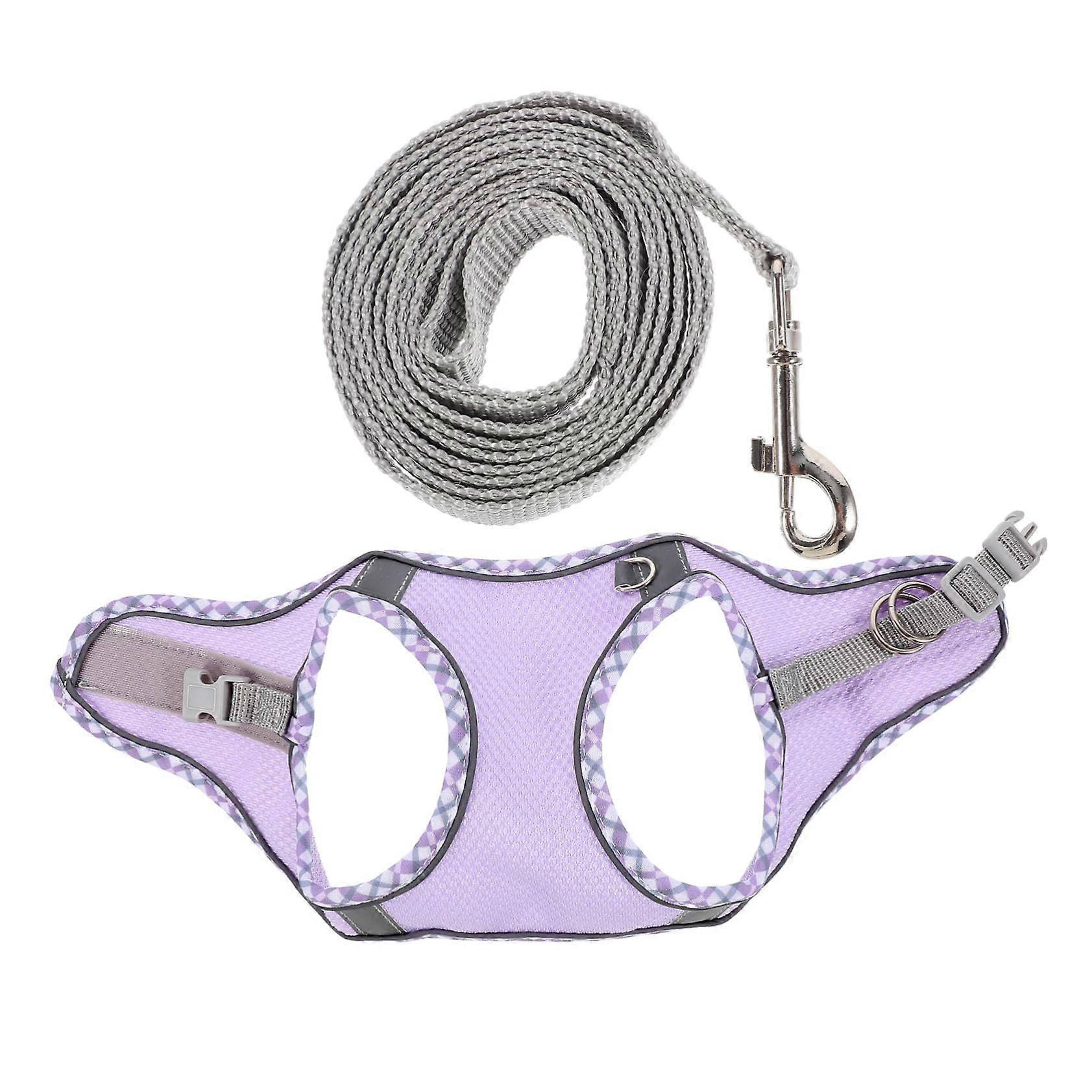 Dog Harness And Leash Set - Adjustable With Handle - Comfortable Fit For Small To Medium Dogs For Walking
