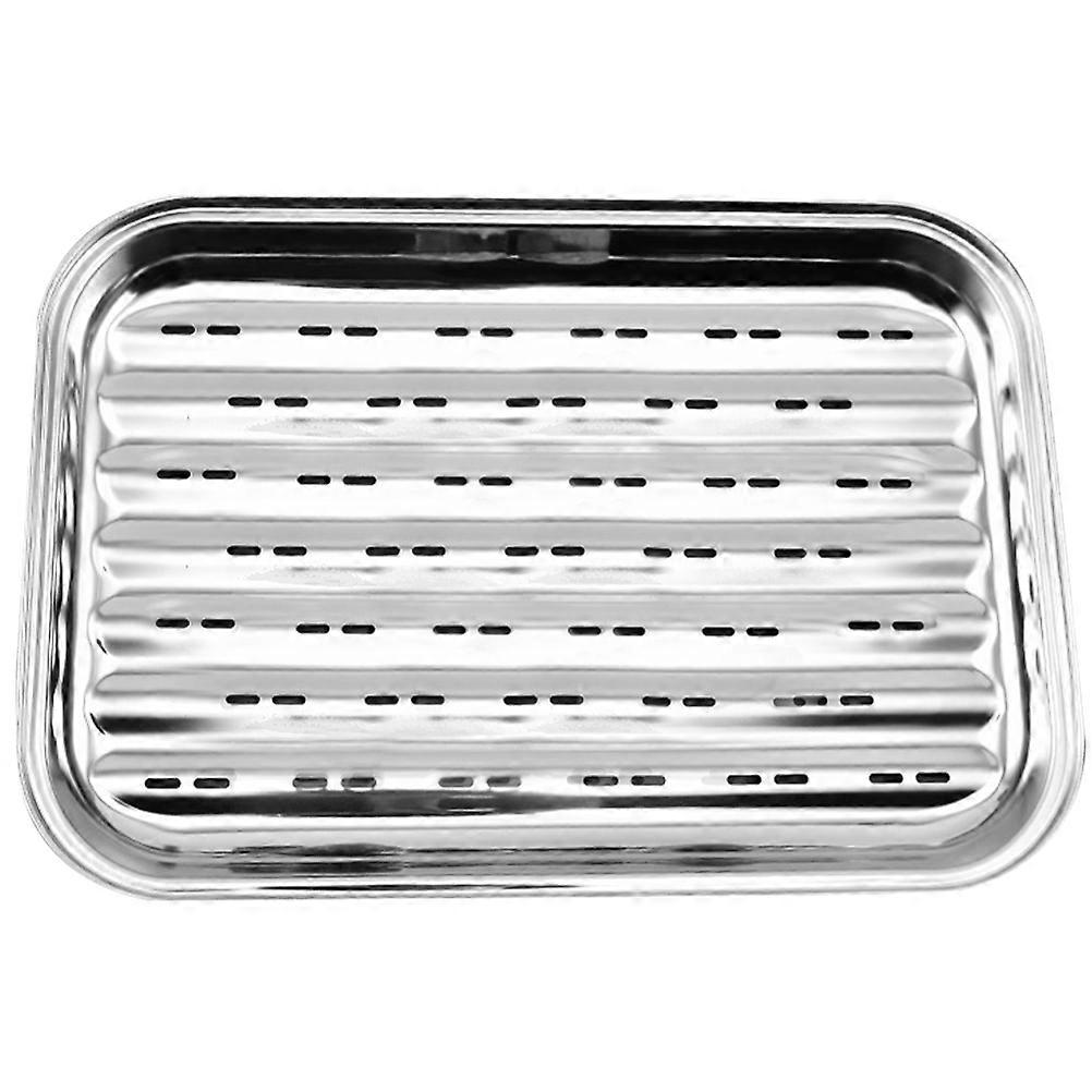 Long Rectangle Steam Food Pan Stainless Steel for Baking Use