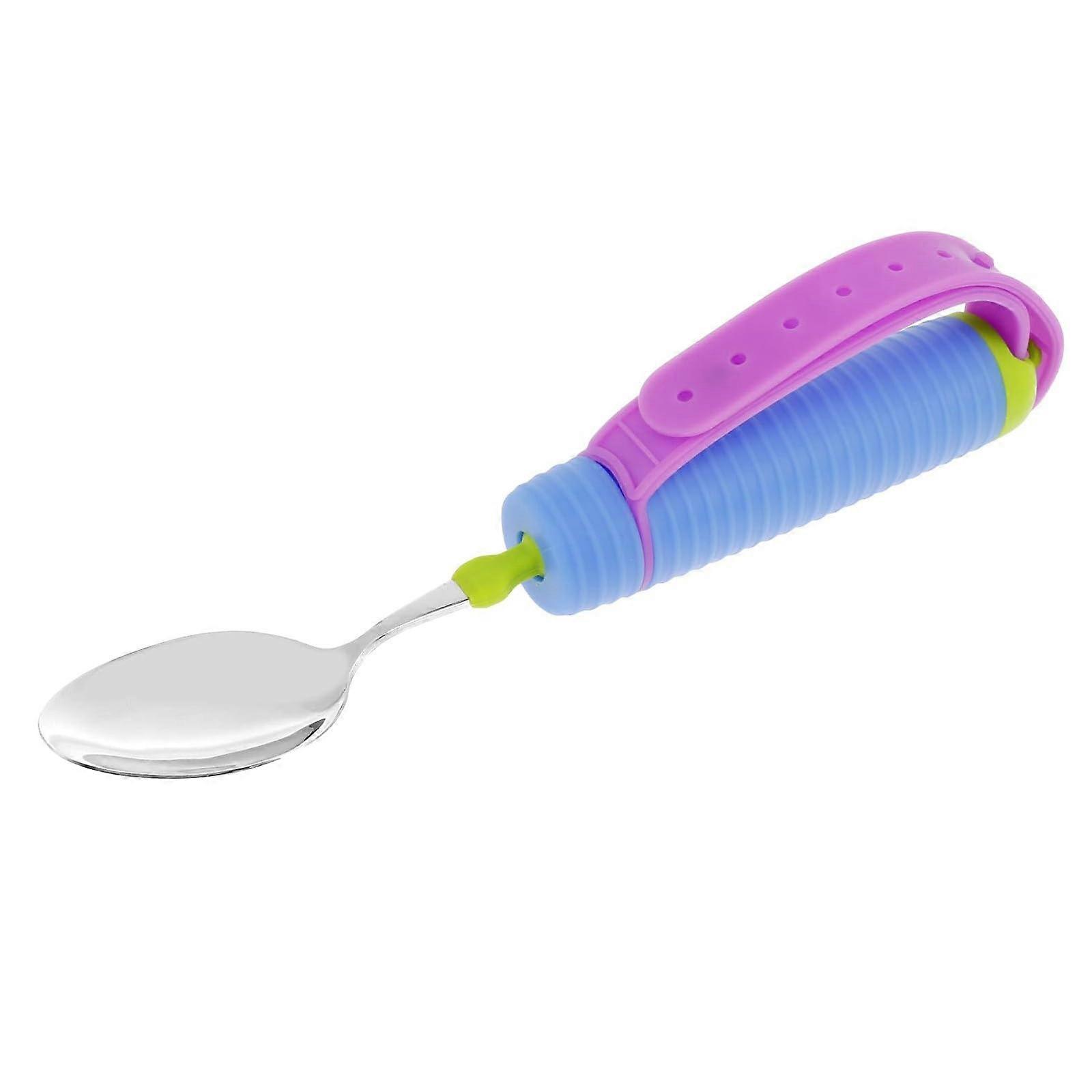 Jokapy Adaptive Utensils with nonslip grip, adjustable strap, 360° rotatable