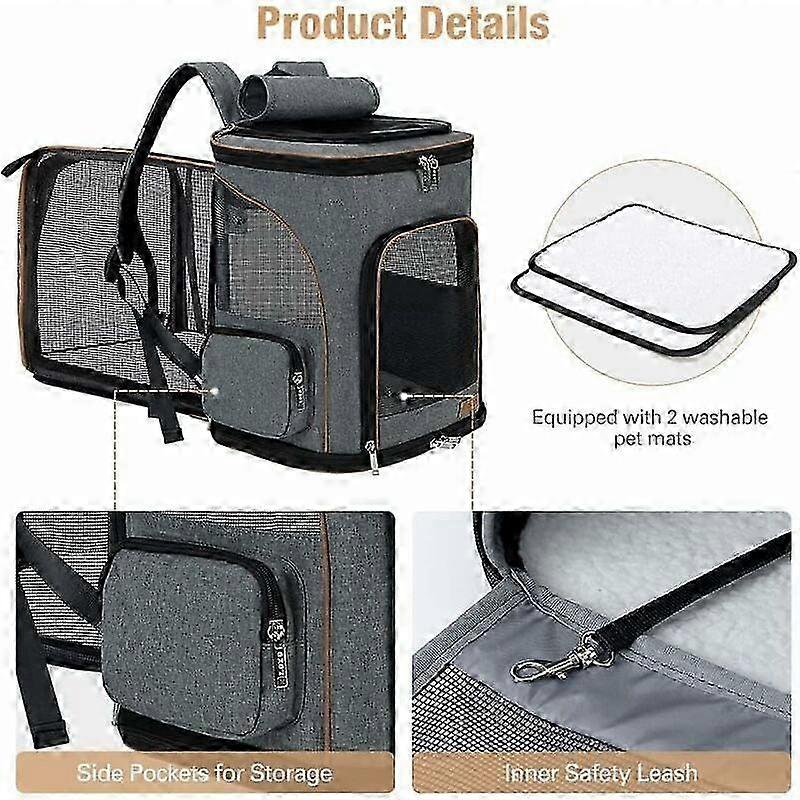 Pet Carrier, Foldable Design, Airline Approved, Portable Backpack