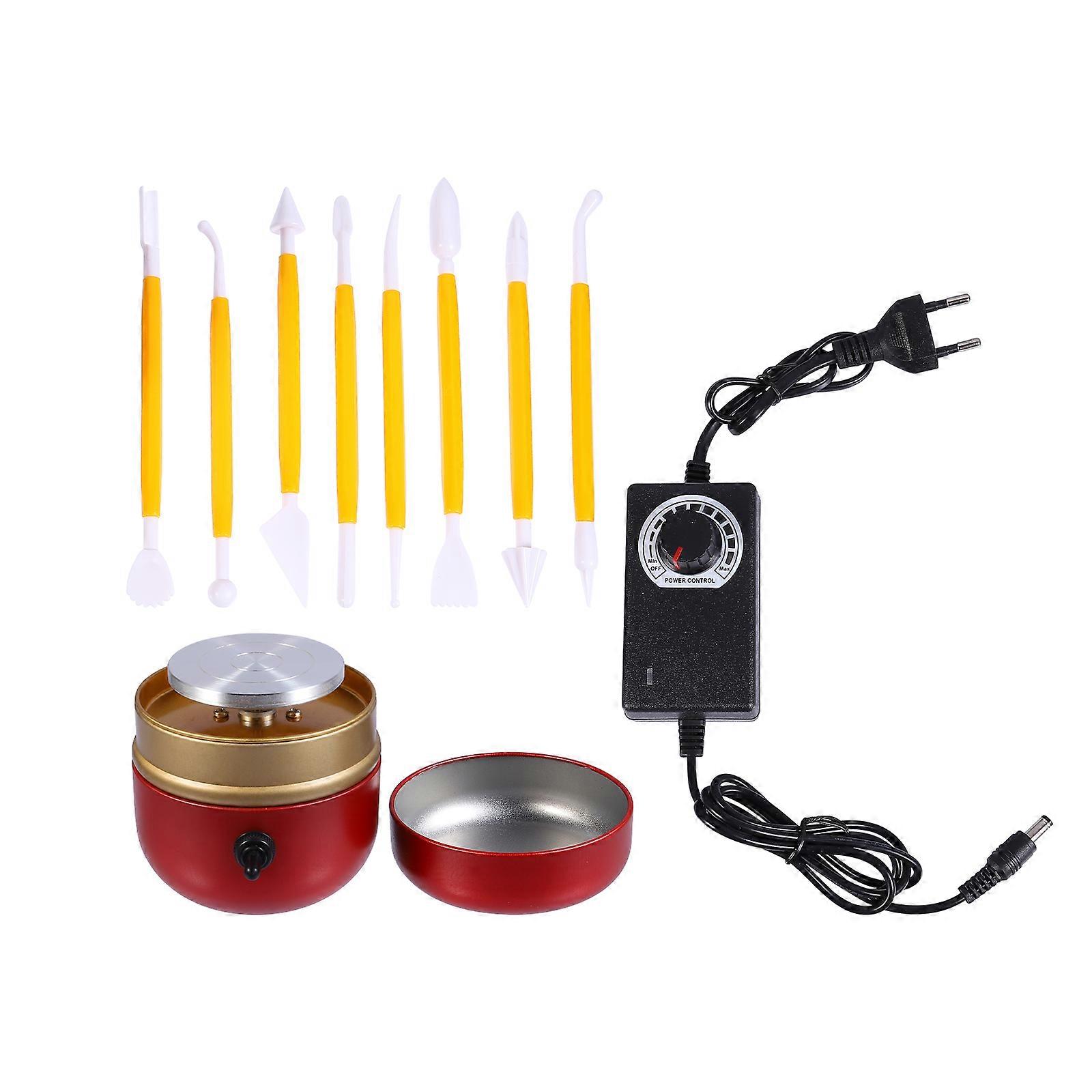 Mini Pottery Wheel Adjustable Machine For Pottery Throwing Artists 8.50X8.50X8.00CM Sculpting Tool 1Set