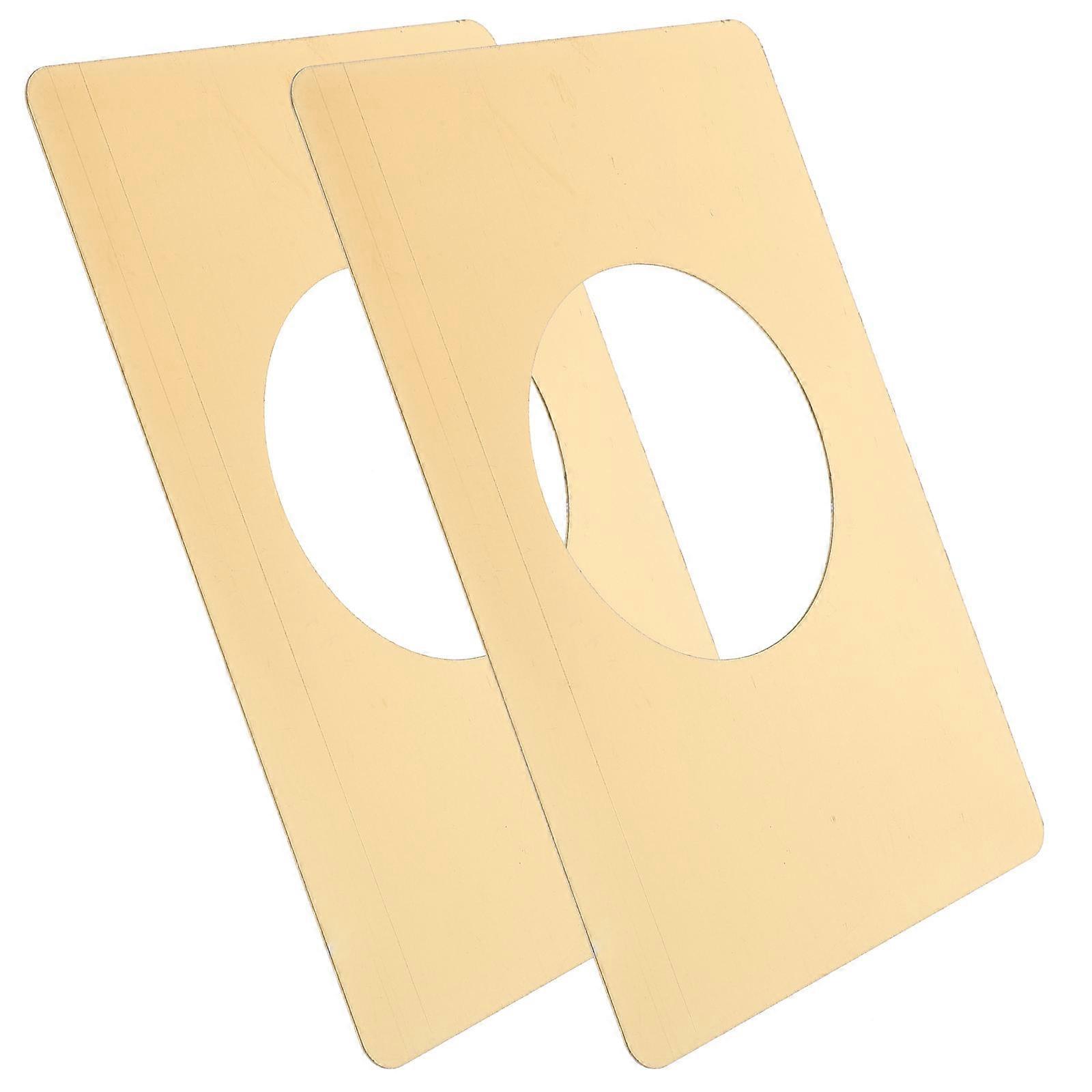 Dörr Fångstplatta Dörr Reparation Board Husägare 13X9CM Förstärka Dörrknopp Area 2st