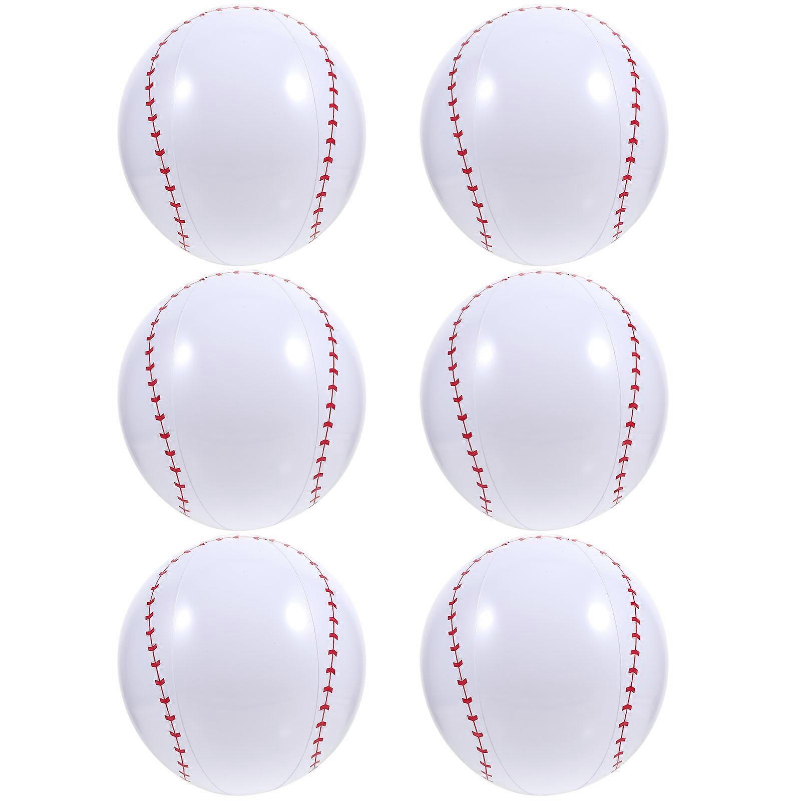 Inflatable Beach Ball for Playing Made of PVC Plastic White Color Lightweight Design 1 Set