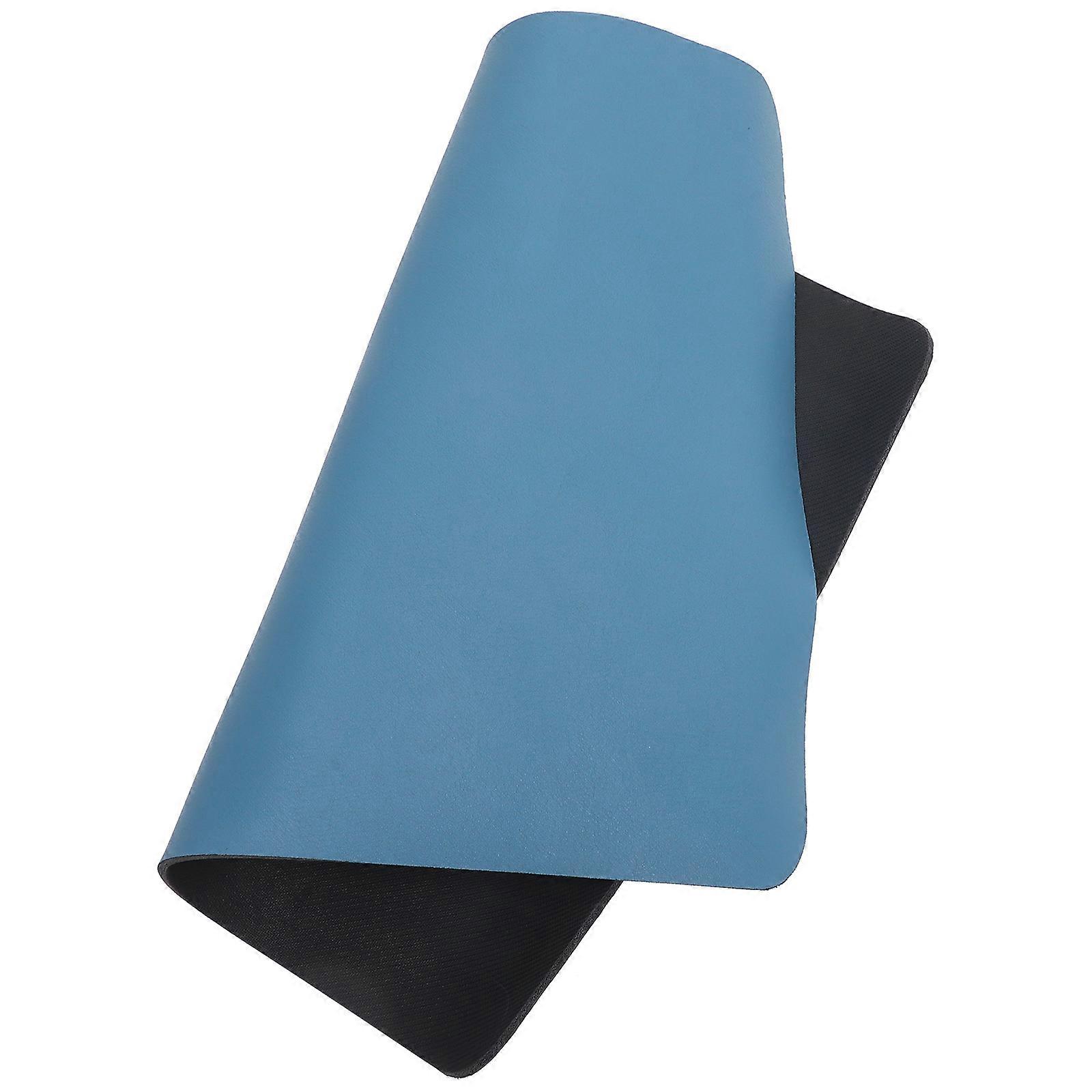 Blue Silicone Kitchen Absorbent Draining Mat with NonSlip Design for Home Use 17.7x11.8 Inches