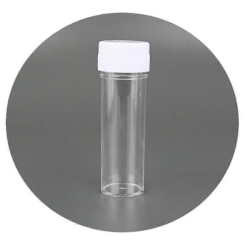 50pcs Test Tubes With Caps Plastic Clear Sample Storage Container Propagation Tubes For Scientific Experiment Lab Essentials Plant Propagation