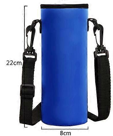 Porte-bouteille d’eau : sac/support de bouteille d’eau isolé avec sangle réglable - Pochette à bandoulière résistante à l’eau pour la marche, la randonnée, le camping, convient à 1200ml st