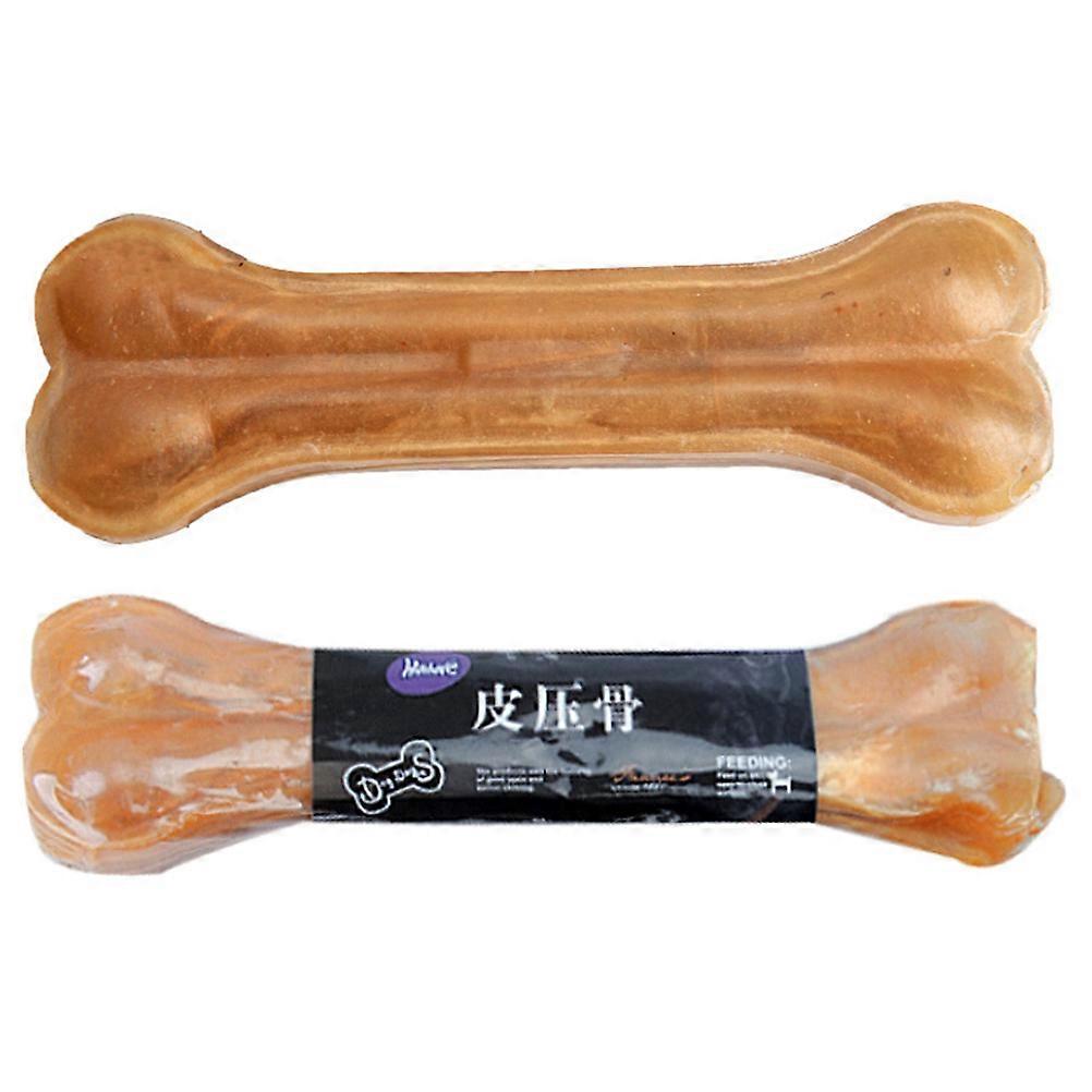 Chocolate Pet Bone Toy for Dogs with Teeth Cleaning Features Durable and NonToxic Plastic 8 Inch