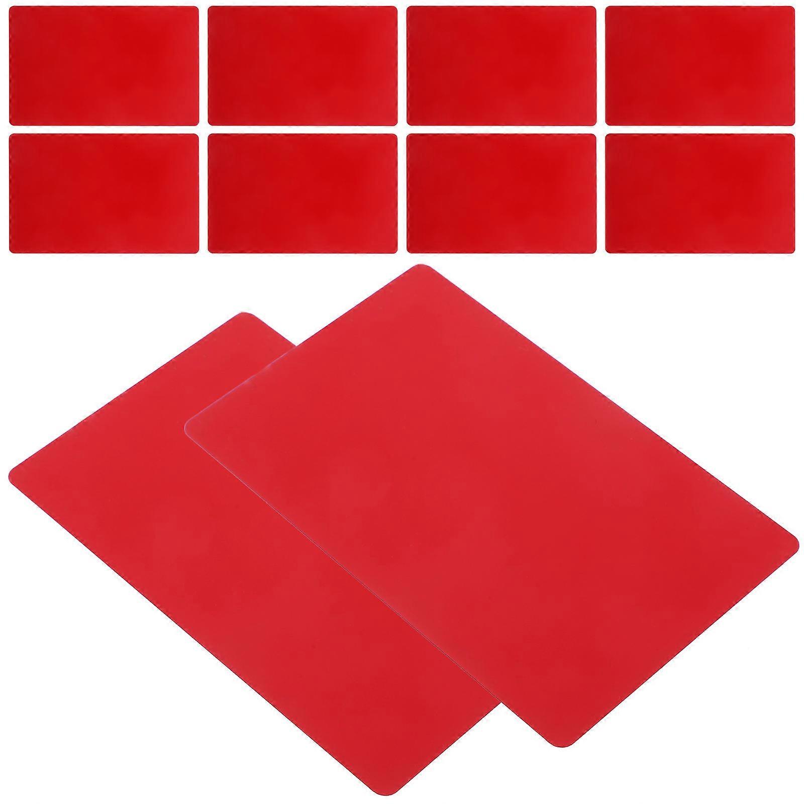Aluminum Business Card Blanks for DIY Engraving Perfect for Home Use Red Color 100pcs
