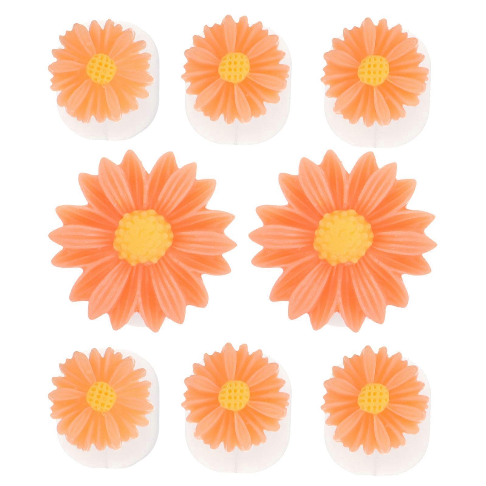 Orange Silicone Toe Separators for Nail Art and Pedicures Comfortable Design for Toe Uses 4 Count