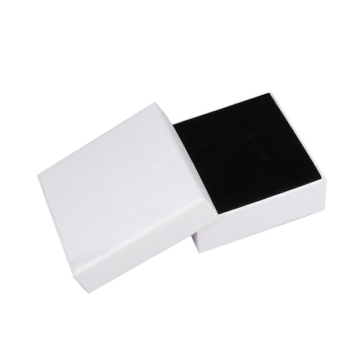 White Kraft Paper Jewelry Case for Rings Compact and Durable with Scratch Protection 5 Pieces