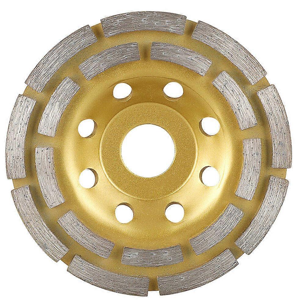 Grinding Disc Cup Diamond Material Concrete Floor Grinding Cup Cutting 115mm Diameter Yellow 1Set