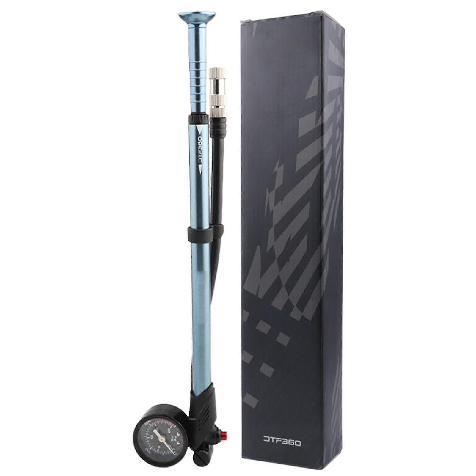 Fahrradpumpe For Mountain Bikes, Tire Pump With Gauge, Precise Portable Floor Pump Lightweight Titan1 Model