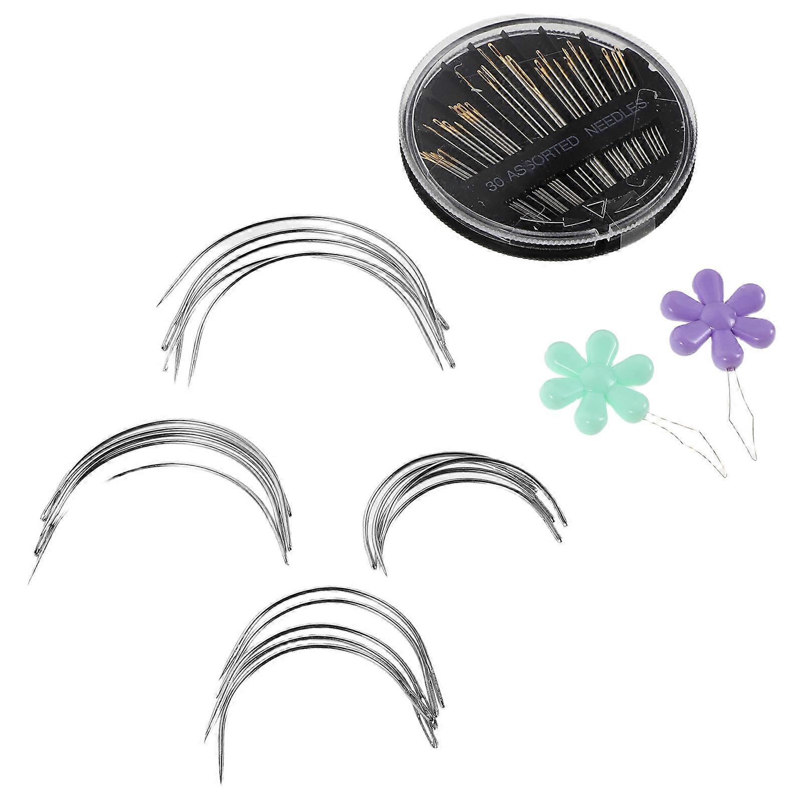 Blunt Tapestry Needles for Sewing Assorted Color Large Eye Durable Plastic and Metal for Yarn Crafting 5 Count