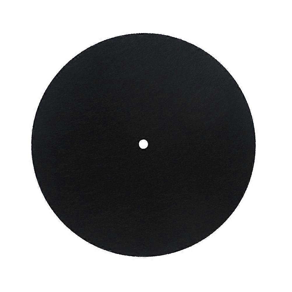 Static Turntable Platter Mat Wool Pad for Vinyl Players – Non Slip, Durable, Vibration Resistant, Optimal Playback – Black