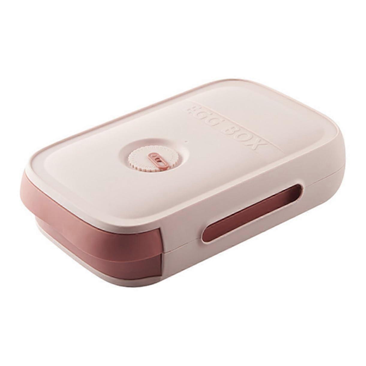 1piece egg storage box for refrigerator freezer, egg container with lid, drawer design, stackable, dustproof and moistureresistant