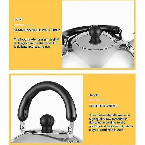 Sounding kettle Hemispherical steel thickened induction stainless