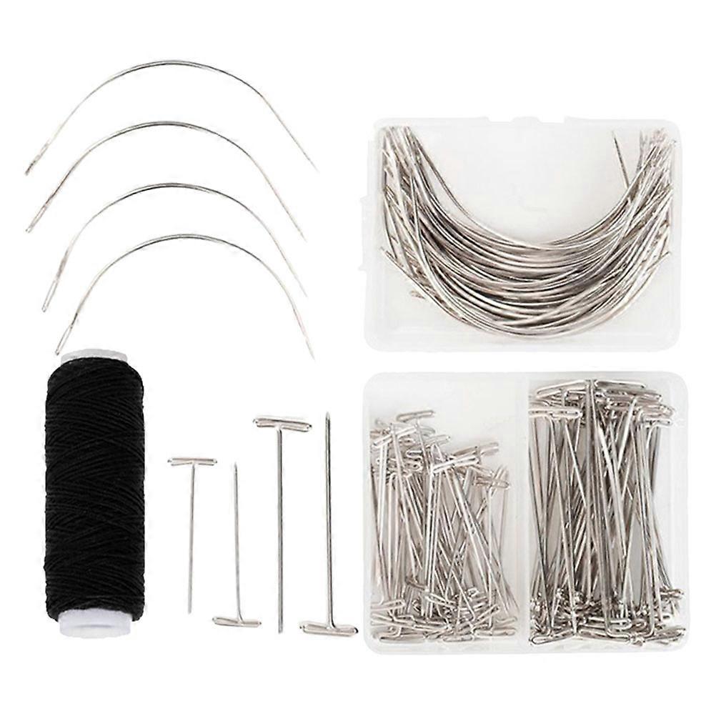 Sturdy Stainless Steel Wig Needles for Sewing with Excellent Texture and Secure Effect Silver