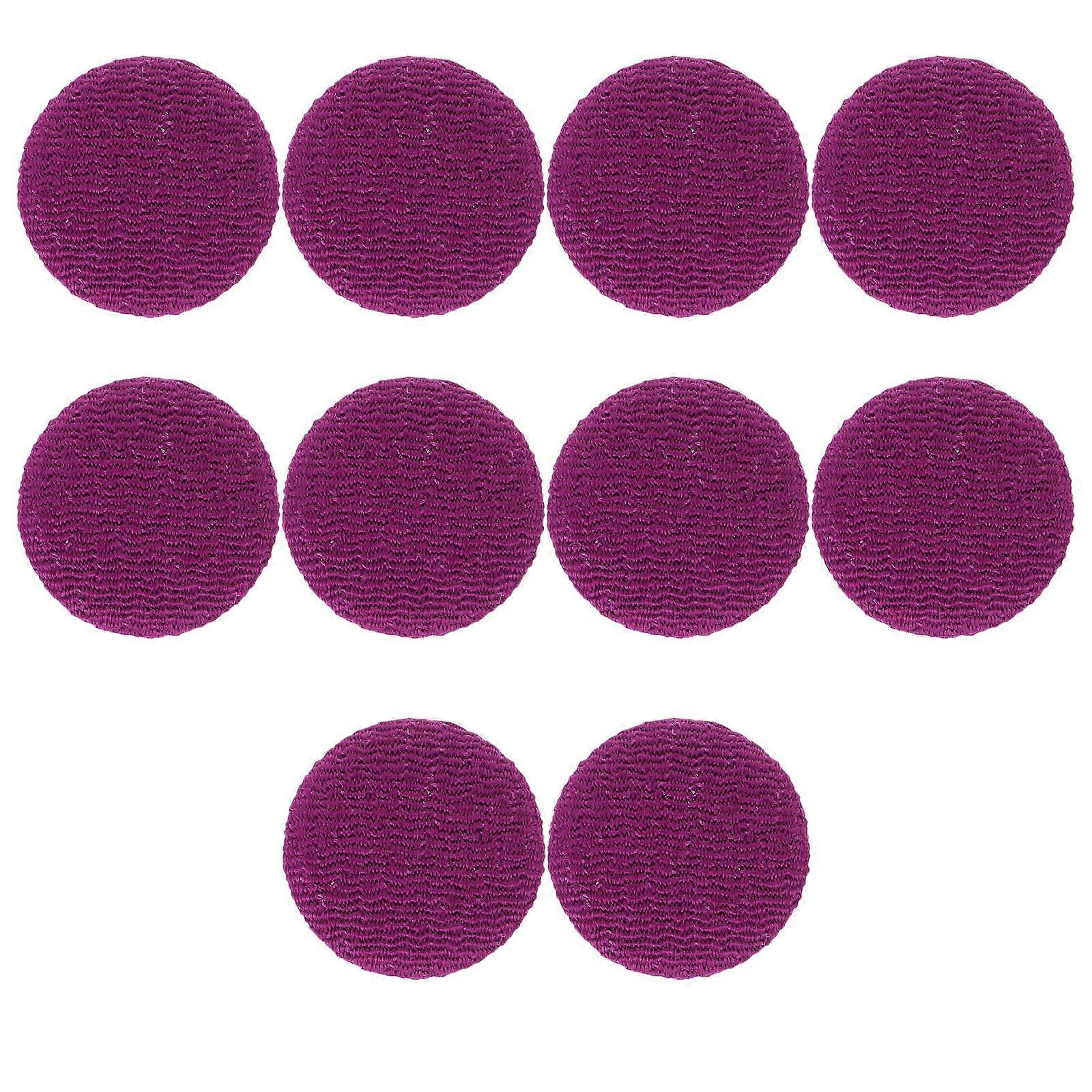 Purple Cloth Buttons for DIY Sewing Projects and Craft Activities Lightweight Portable Design