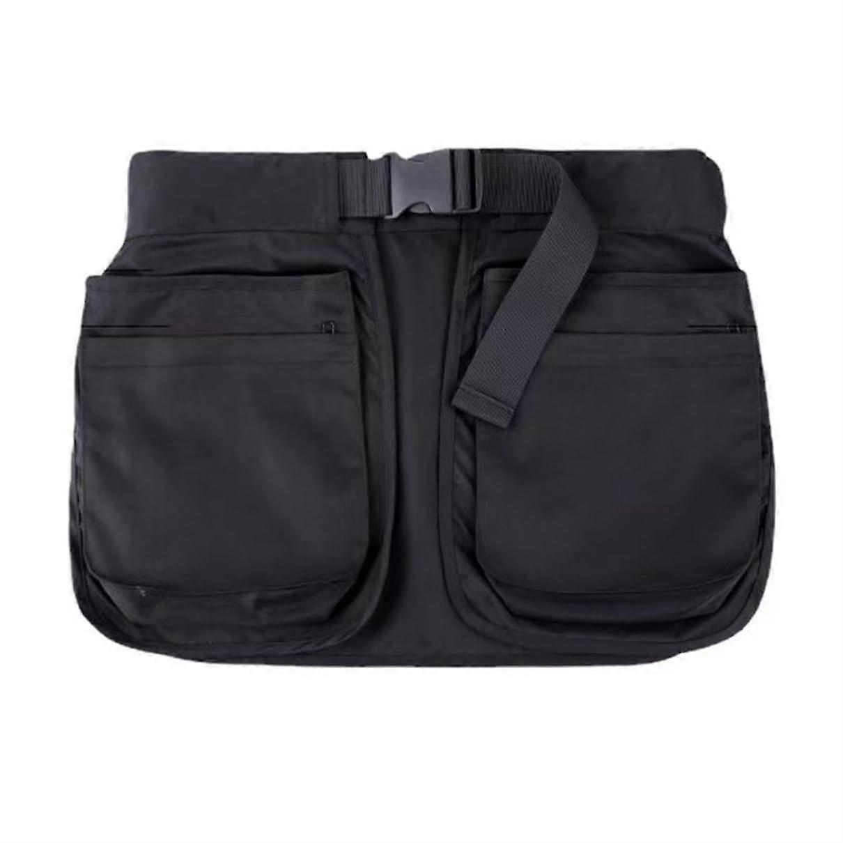 Waiter's Bag Work Bag - Triple Hippie Belt Bag, Sweatproof Fabric Waist Bag for Hiking, Running, Camping, Trekking