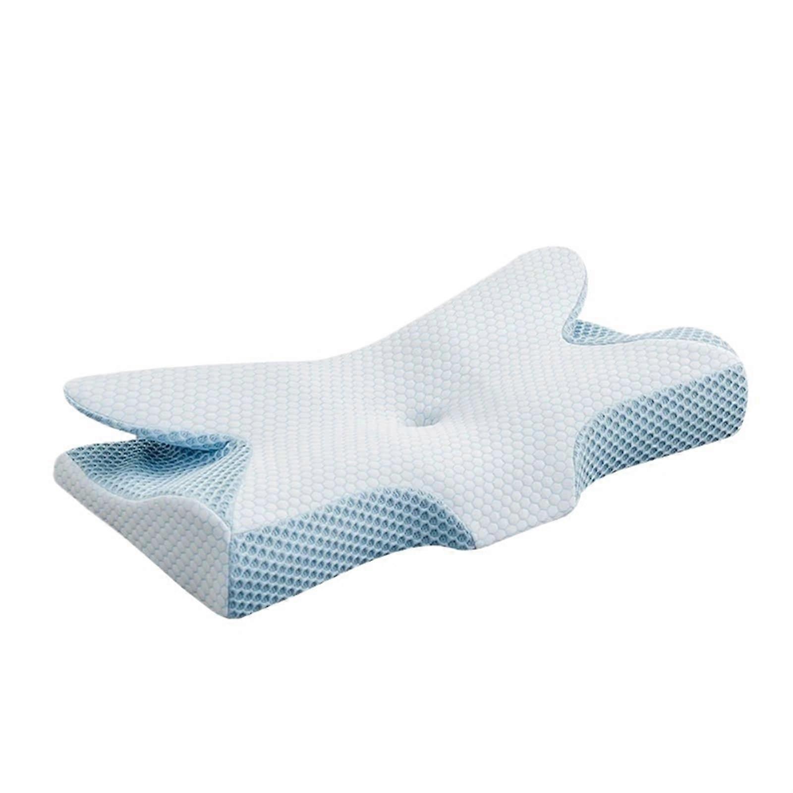 Memory Foam Pillow Orthopedic, ButterflyShaped Neck Support for Back and Side Sleepers