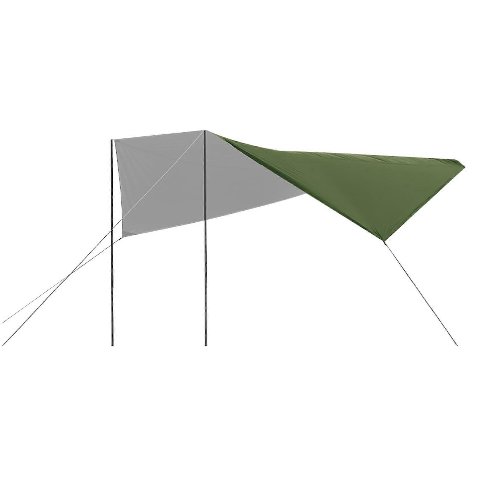Car Awning Vehicle Side Awning Waterproof, Sunshade for SUVs, Vans, Campers, Camping, and Outdoor Activities, Army Green