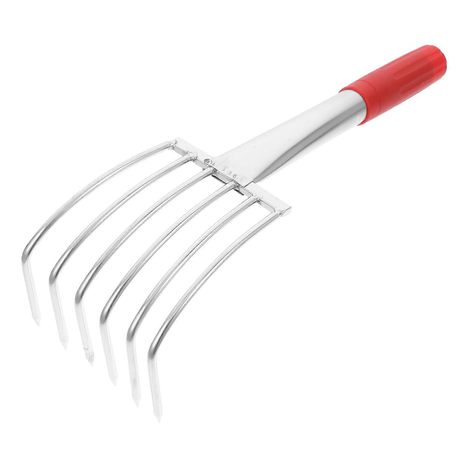 Compact Beach Rake Ergonomic Portable Durable for Shell Collecting and Outdoor Beach Activities